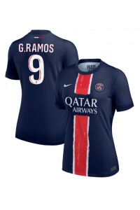 Paris Saint-Germain Goncalo Ramos #9 Jalkapallovaatteet Naisten Kotipaita 2024-25 Lyhythihainen